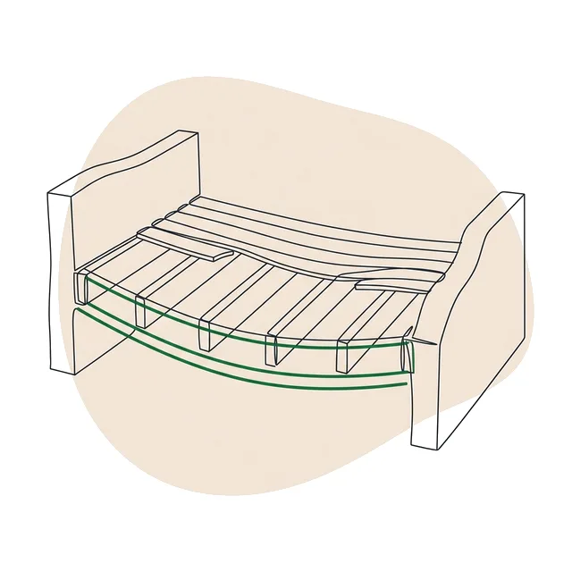 Plancher en solives de bois qui fléchit entre deux murs